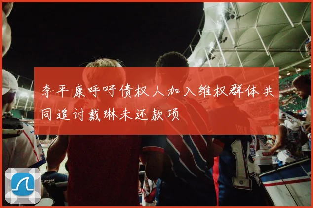 李平康呼吁债权人加入维权群体共同追讨戴琳未还款项